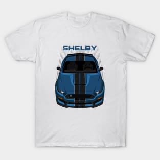 Ford Mustang Shelby GT350 2015 - 2020 - Ford Performance Blue - Black Stripes T-Shirt